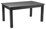60x38 Black Wash Farm Table