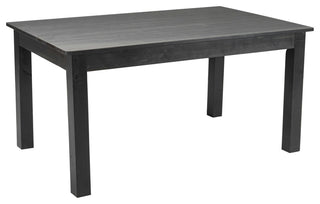 60x38 Black Wash Farm Table