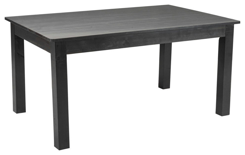 60x38 Black Wash Farm Table