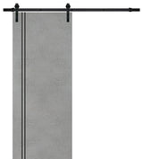 Sturdy Barn Door 42 x 84 | Planum 0016 Concrete with  | 8FT