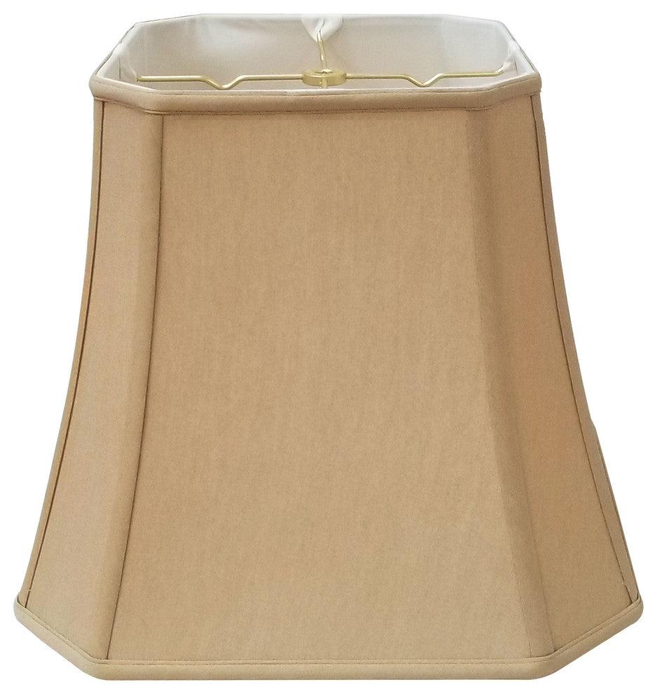 Royal Designs Square Cut Corner Basic Lampshade, Antique Gold, Antique Gold, 9.5