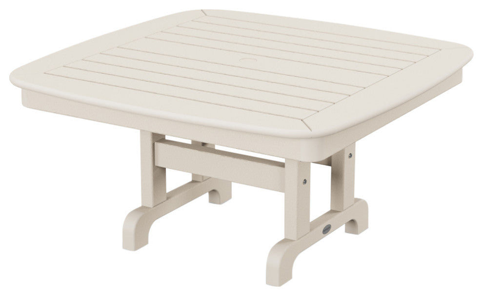 Polywood Nautical 37" Conversation Table, Sand