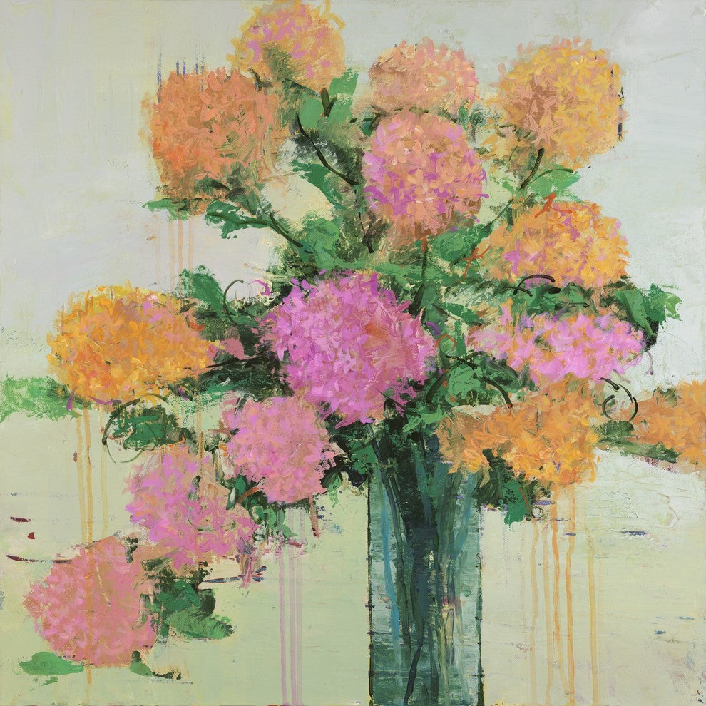 "Flower Remedy I" by Julie Joy Painting Print Wrapped Canvas, 18x18