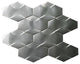 Odyssey Stainless Steel 3D Interlocking Hexagon Mosaic, Sample
