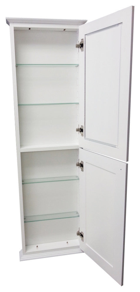 Angela On the Wall White Cabinet 49.5h x 15.5w x 5.25d