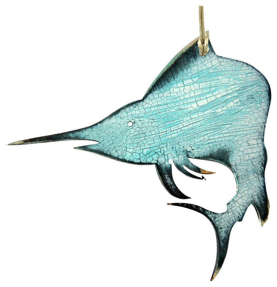 Blue Marlin Ornaments, Set of 3