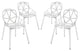 Connections Dining Chair Set of 4, White