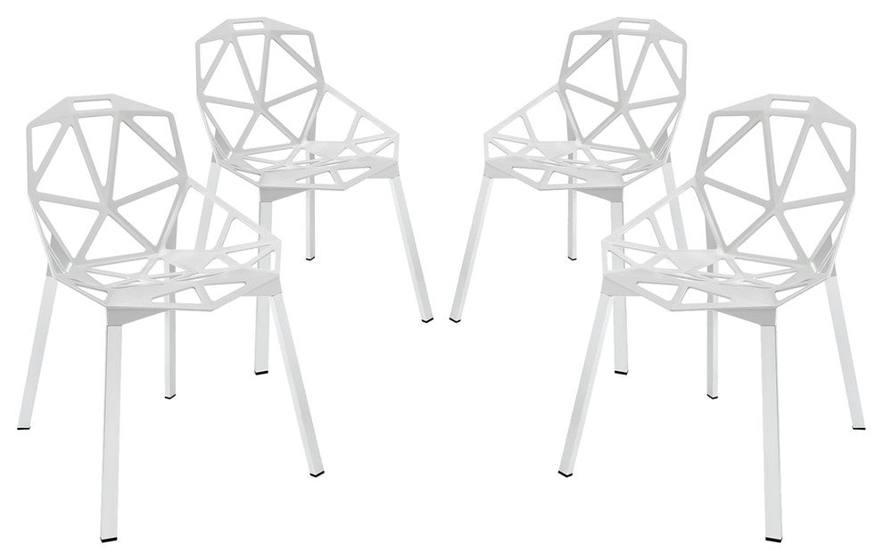 Connections Dining Chair Set of 4, White