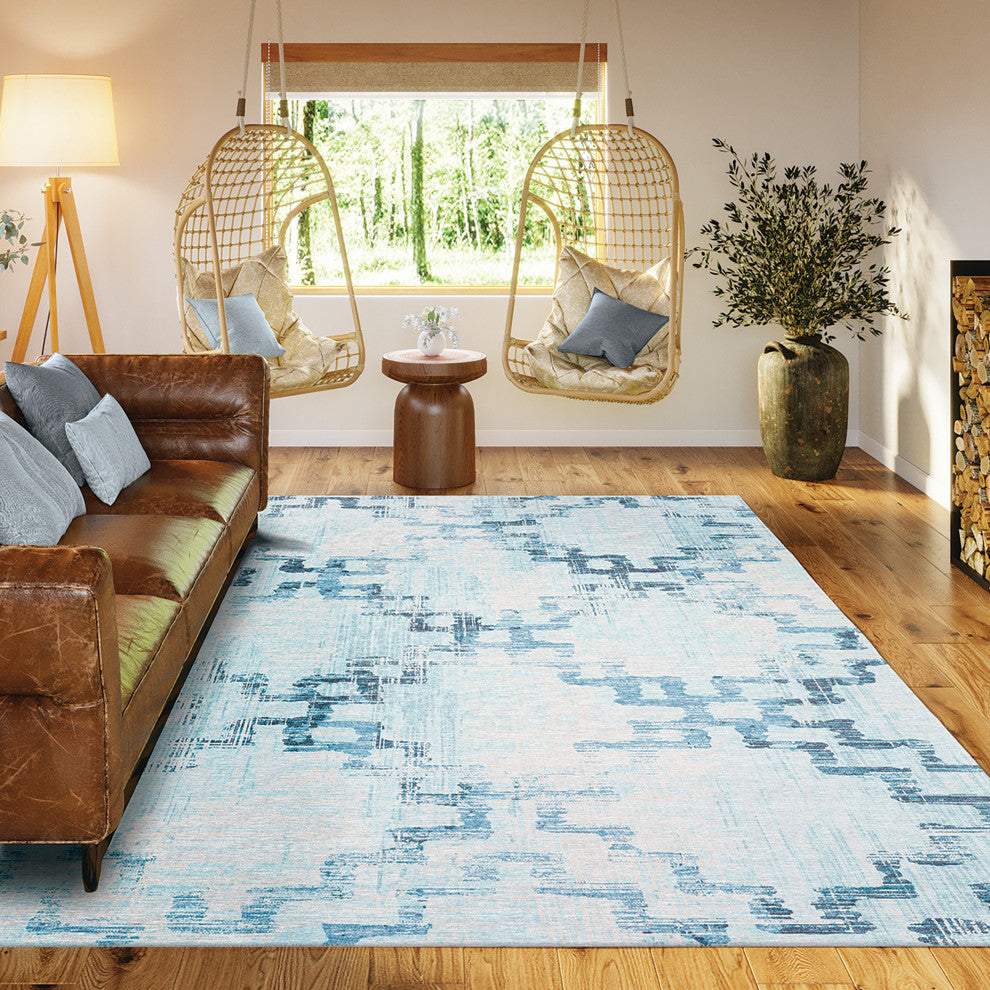 Indoor/Outdoor Sedona SN15 Skydust Machine Washable 5' x 7'6" Rug