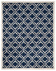 Safavieh Amherst Amt402P Animal Print Outdoor Rug, Navy/Beige, 9'0" X 12'0"