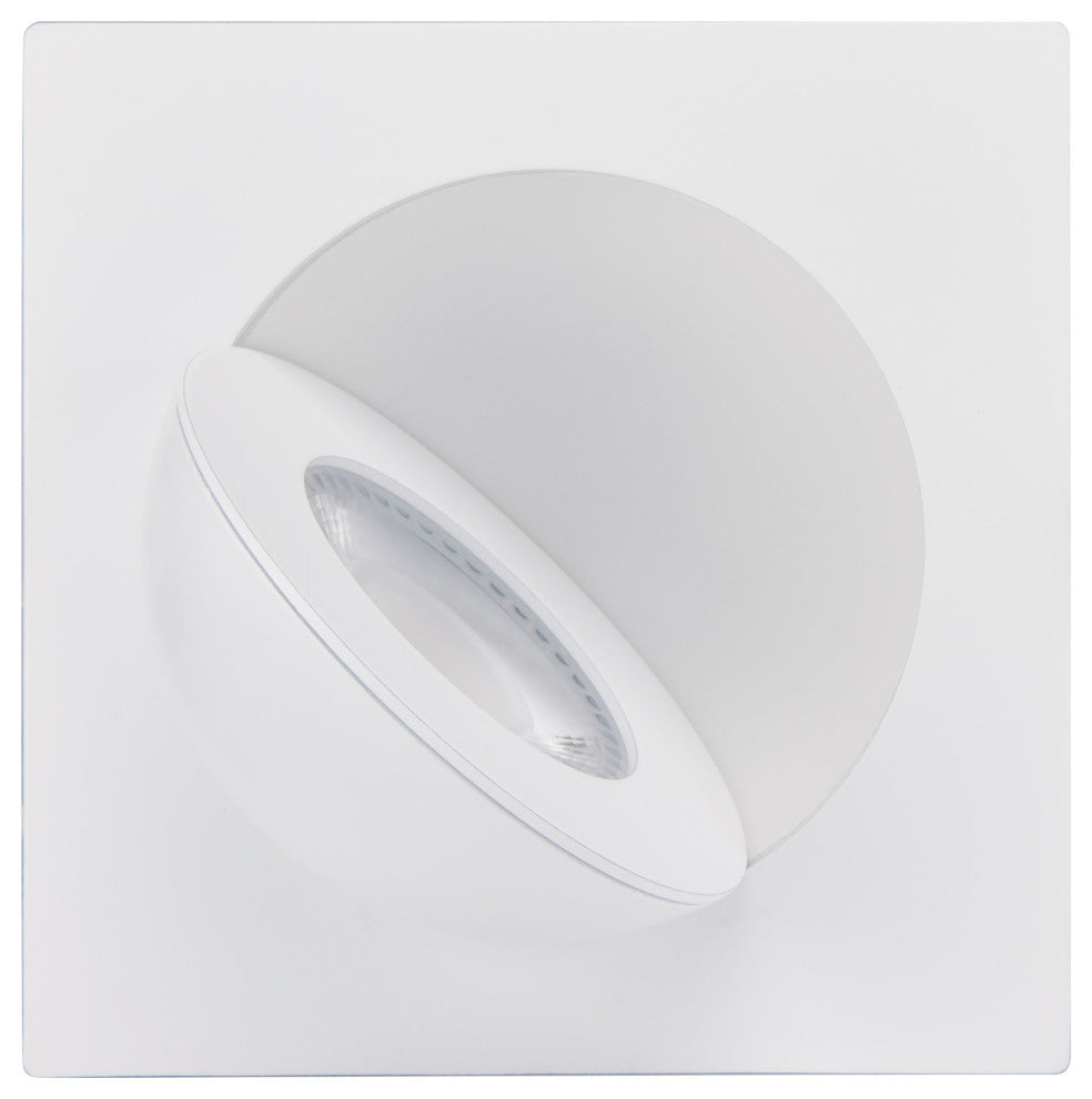 9 Watt - CCT Selectable - LED Direct Wire Downlight - Gimbaled - 4 Inch Square