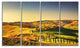 "Crete Senesi Rural Landscape Tuscany" Landscape Wall Art, 4 Panels, 48"x28"