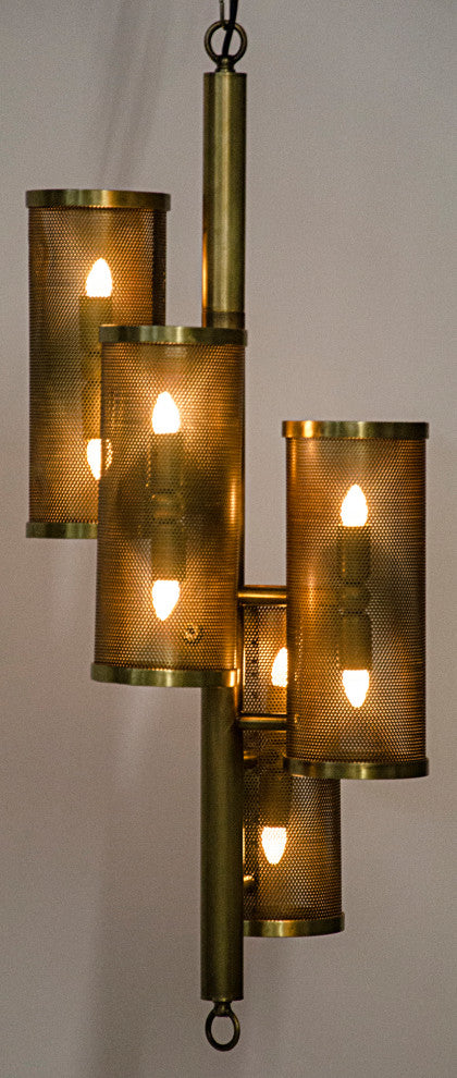 Pisa Pendant, Metal With Brass Finish