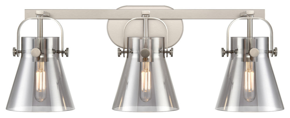 Pilaster Ii Cone 3 27" Bath Vanity-Light Satin Nickel