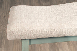 Hillsdale Moreno Wood and Upholstered Backless Bar Height Stool