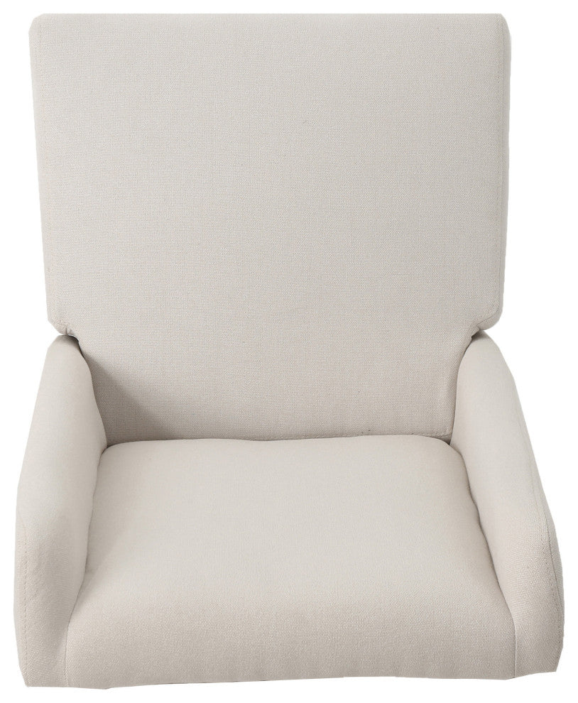 GDF Studio Rory Contemporary Fabric Wingback Dining Chair, Set of 2