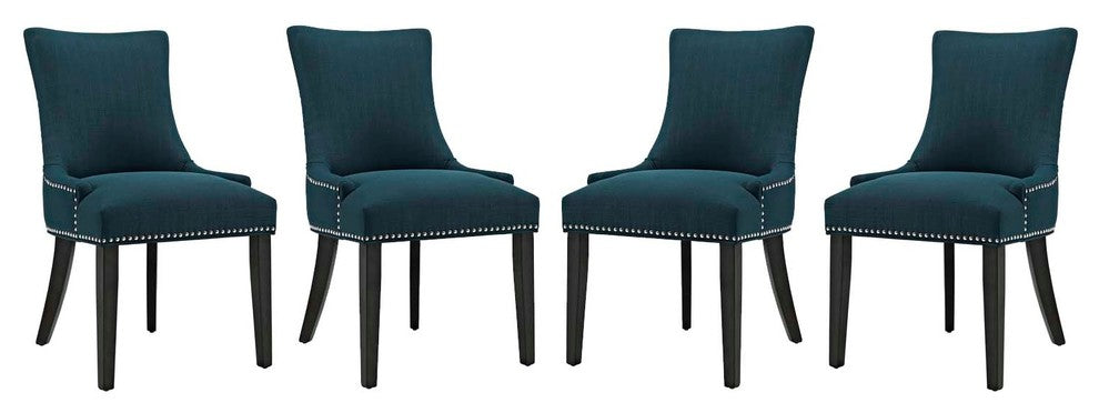 Marquis Dining Chair Fabric Set of 4, Azure