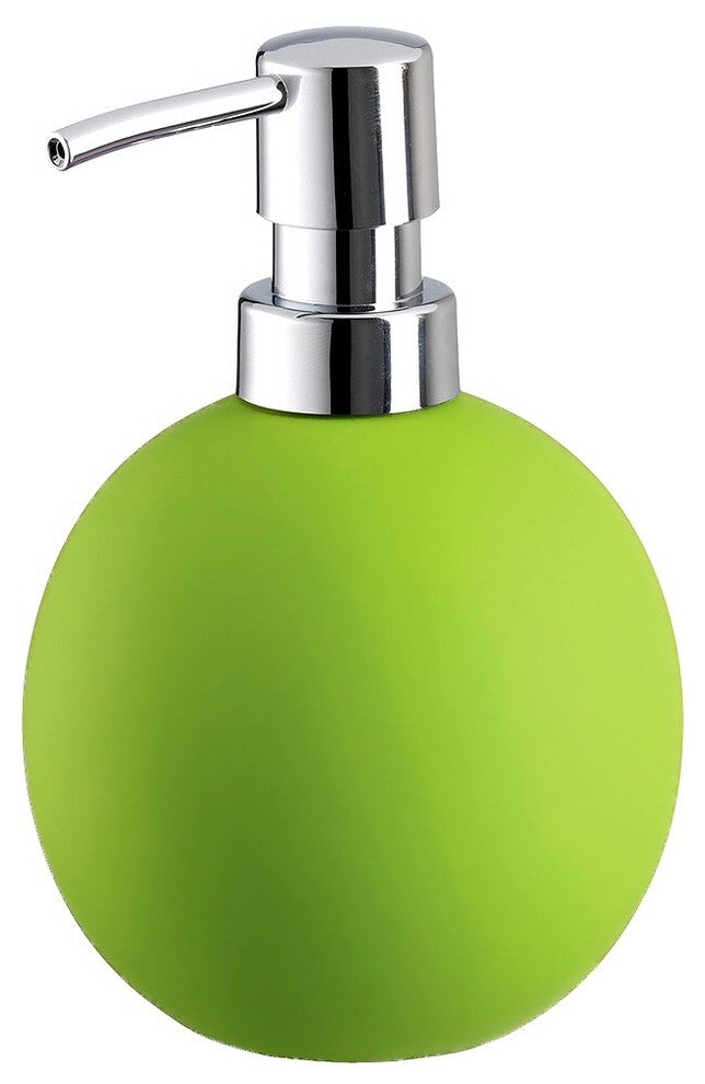 Round Countertop Soap Dispenser, Green