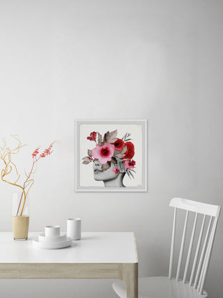 "Bloom Face II" Framed Painting Print, 12"x12"