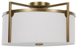 Colfax Brass 3 Light Semi Flush