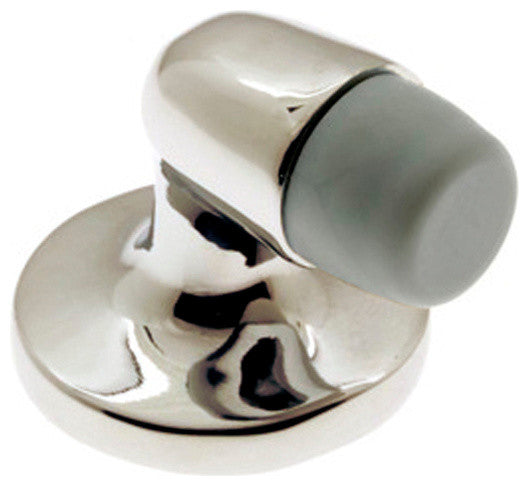Genuine Solid Brass Mini Stop "Gooseneck", Bright Nickel