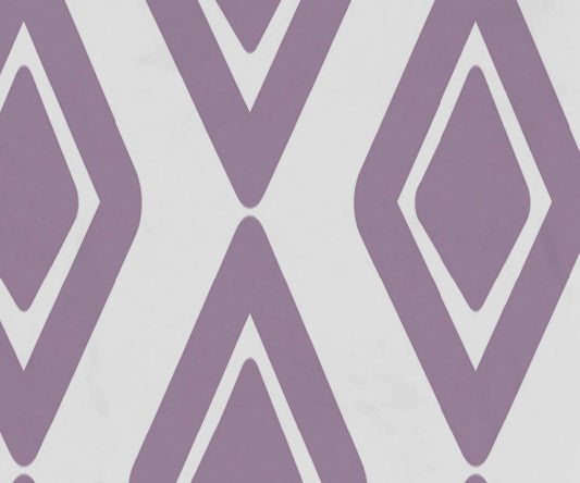 30x60" Diamond Jive 1, Geometric Print Beach Towel, Purple