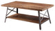 ACMEC Ikram Coffee Table, Weathered Oak and Sandy Black
