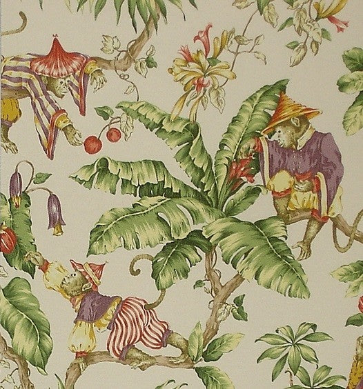 Monkey Fabric Tropical Jungle, Standard Cut