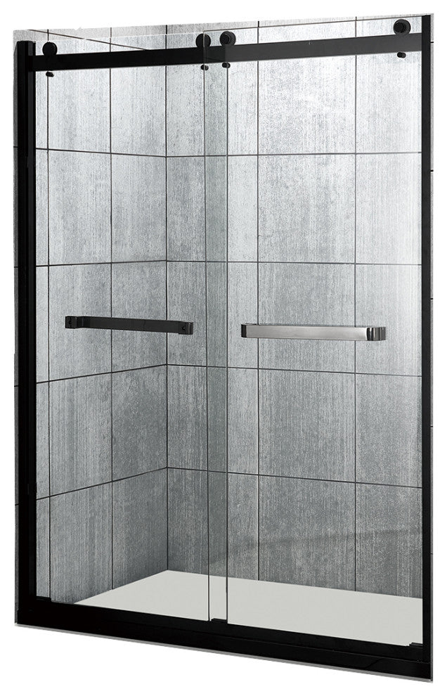 60" W x 76" H Frameless Double Sliding Shower Doors