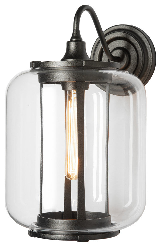 Fairwinds Large Outdoor Sconce, Coastal Oil Rubbed Bronze Finish, Clear Glass