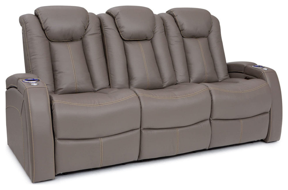 Seatcraft Republic Home Theater Seating, Light Gray, Sofa and Loveseat