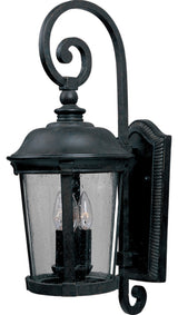 Maxim 3024 Dover 25" Tall 3 Light Wall Sconce - Bronze / Seedy Glass