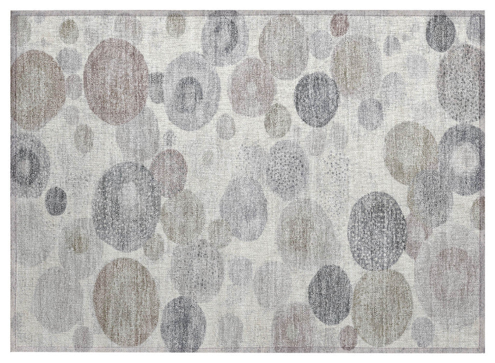 Machine Washable Indoor/Outdoor Chantille ACN1896 Ivory 1'8" x 2'6" Rug