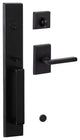Ridgecrest Vail Handle Set With Logan Lever Interior Trim, Flat Black