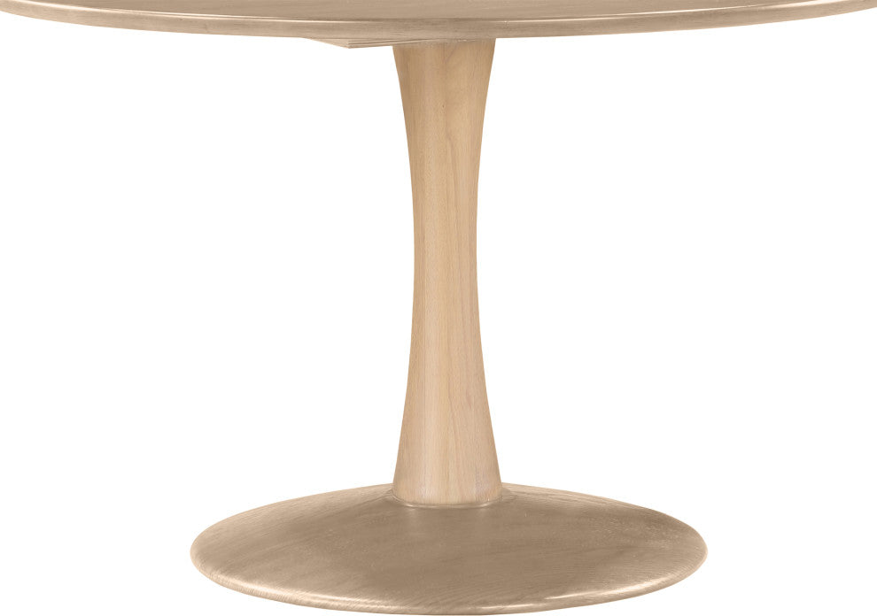 Holly Dining Table, Natural, 48" Diameter
