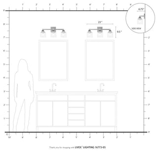 Aragon 3 Light Polished Chrome Vanity Sconce
