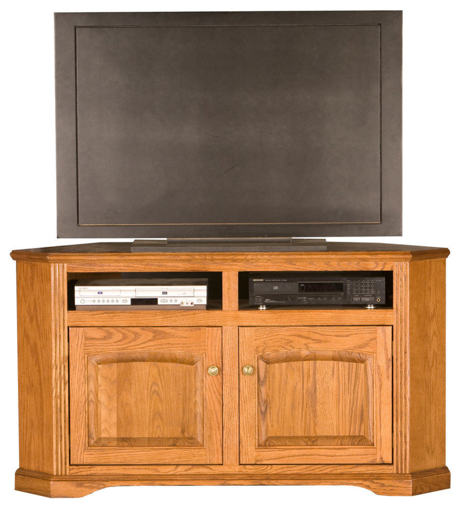 Eagle Furniture 56" Oak Ridge Corner Entertainment Console, Concord Cherry