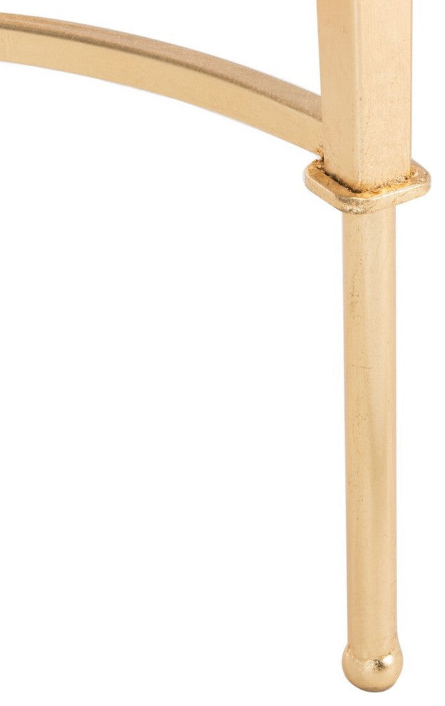 Safavieh Mendez Gold Leaf Accent Table Gold