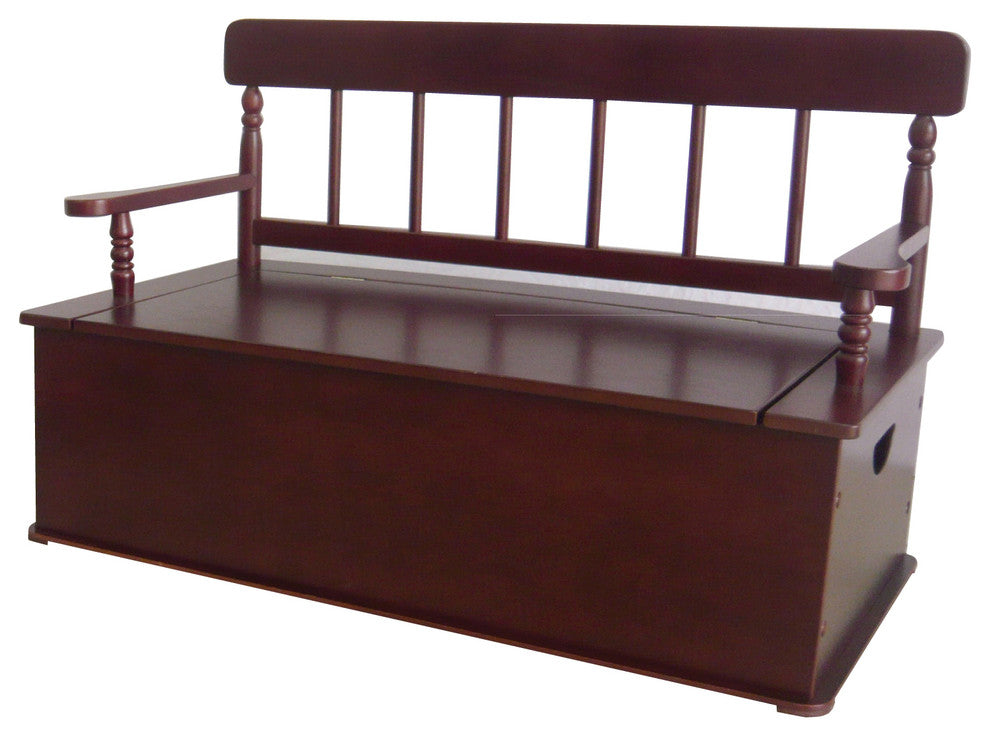 Bench Seat With Storage, Cherry