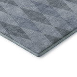 Premium Machine Washable Mayfield AMF561 Denim 2'3" x 7'6" Runner Rug