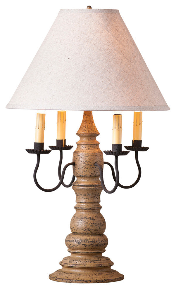 Bradford Lamp in Americana Pearwood with Shade
