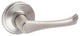 Delaney Hardware Kerry Dummy Lever, Satin Nickel