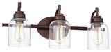 CHLOE Lighting ADAIR Transitional 3-Light Oil Rubbed Bronze Bath Fixture