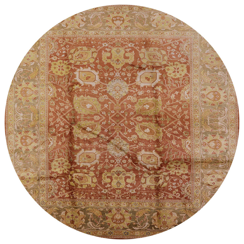 Ahgly Company Indoor Round Mid-Century Modern Area Rugs, 4' Round