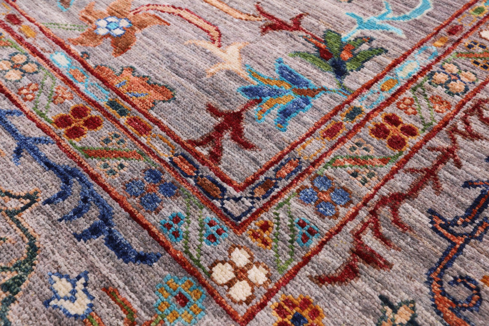 5' 8" X 7' 10" Handmade Persian Tabriz Wool Rug Q11282
