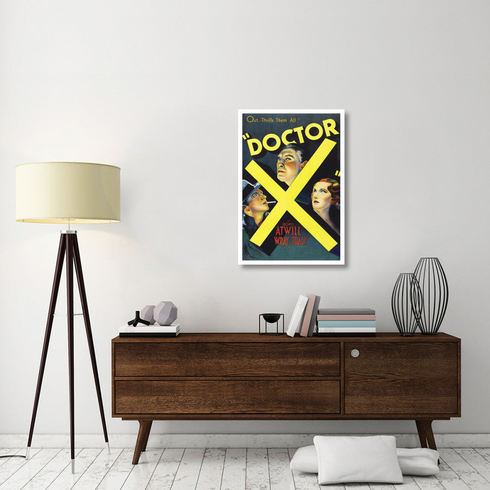 "Vintage Film Posters: Doctor X" Digital Paper Print, 26"x38"