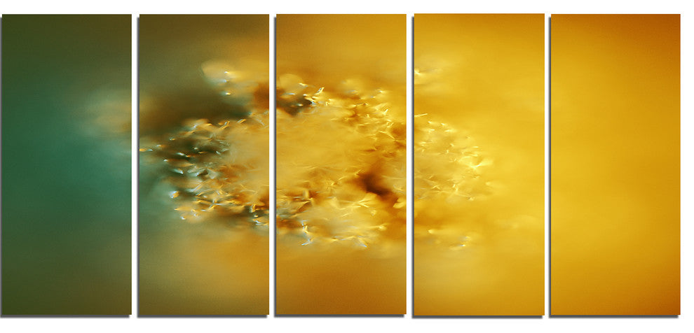3D Prickly Digital Illustration, Abstract Canvas Art Print, 60"x28", 5 Panels