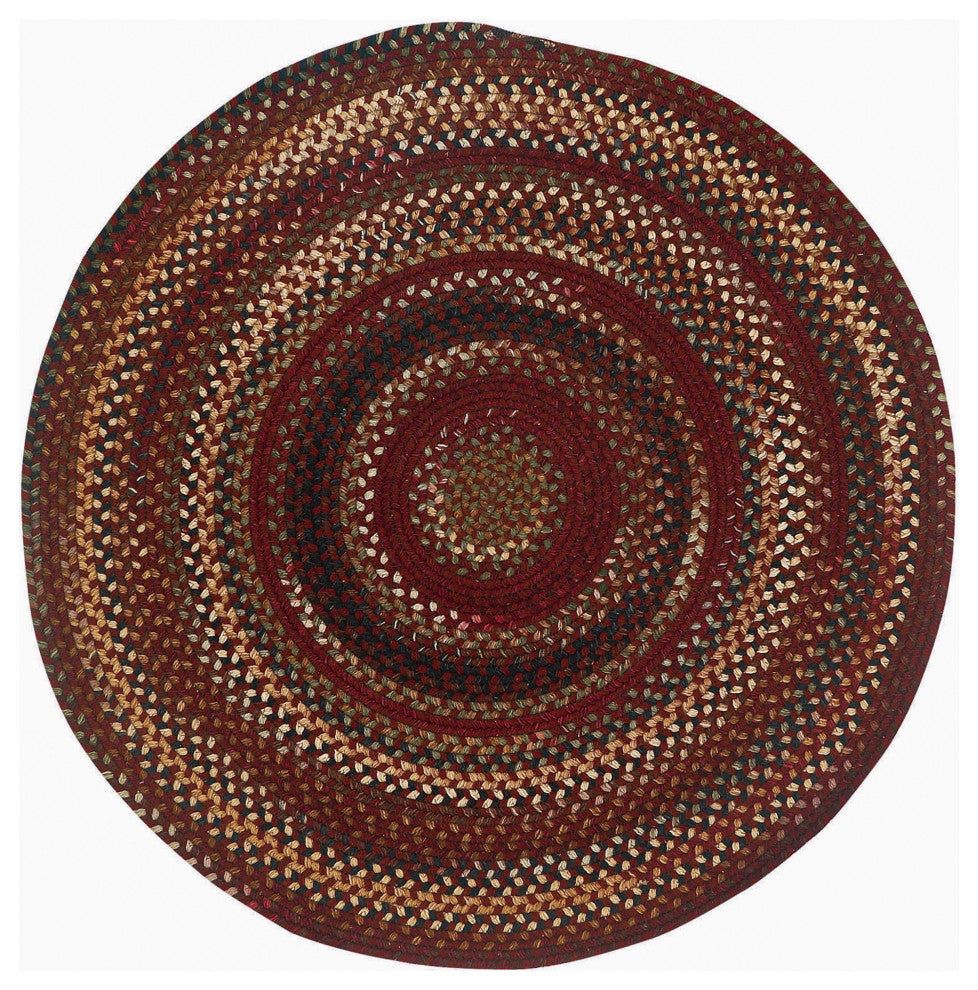 Capel Bangor Cinnamon 0070_500 Braided Rugs - 9' 6" Round