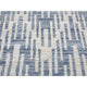 Gray, Zigzag Design, Pure Silk and Textured Wool, Hand Knotted Rug, 4'0" x 10'3"