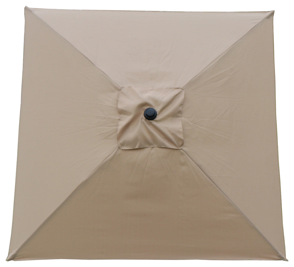 Davee Furniture 6.5 Ft Orange Market/Patio Umbrella with Tilt and Crank, Tan